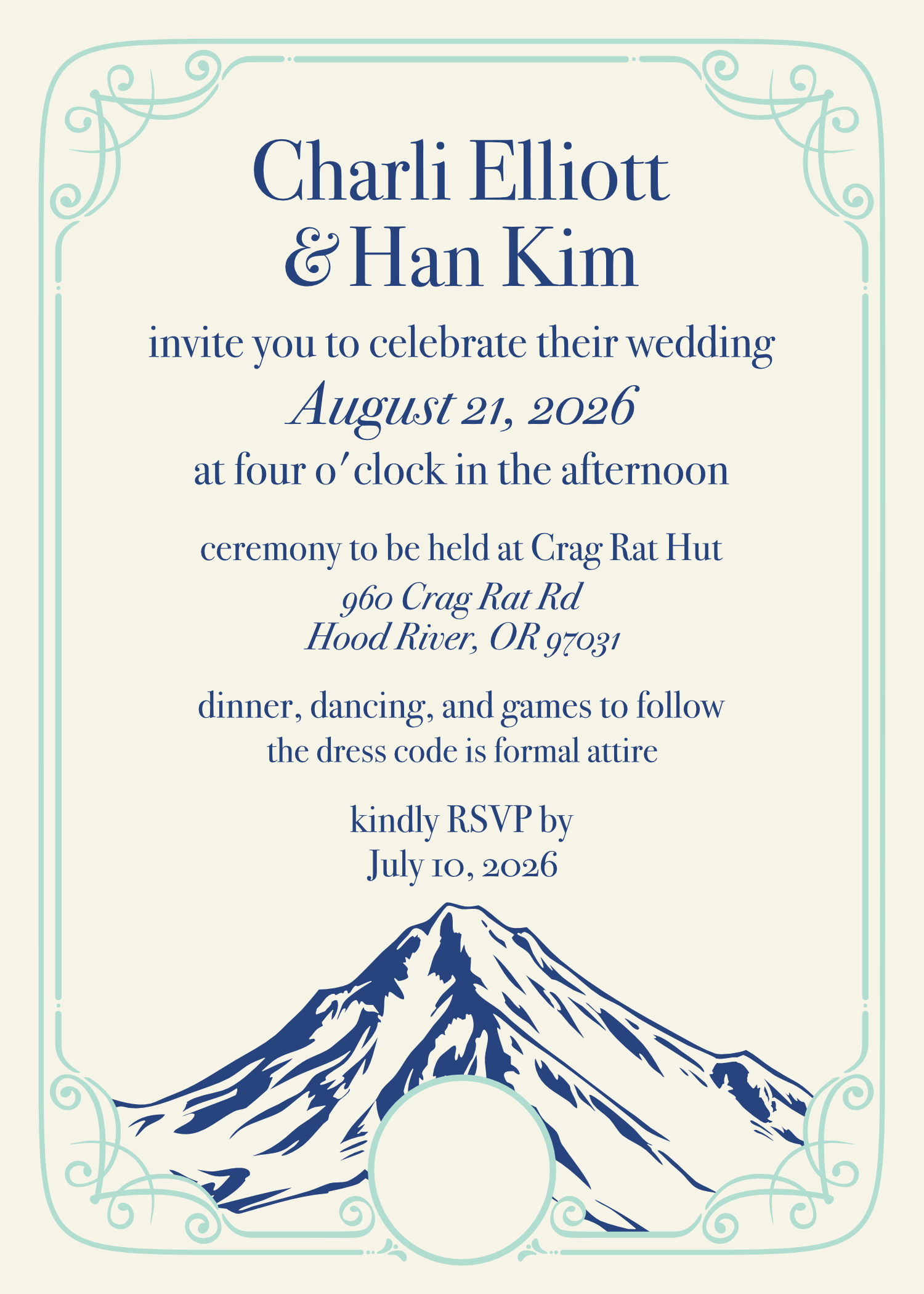 wedding guest book back